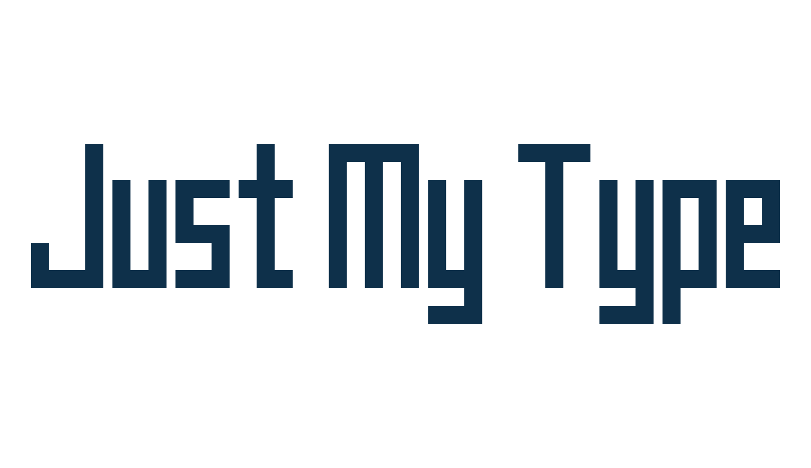 Just My Type, square font preview