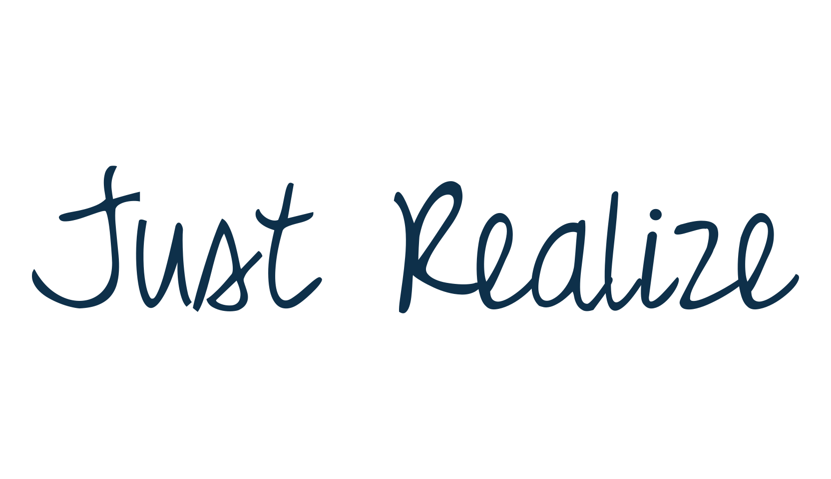 Just Realize, script handwritten fancy decorative calligraphy font preview