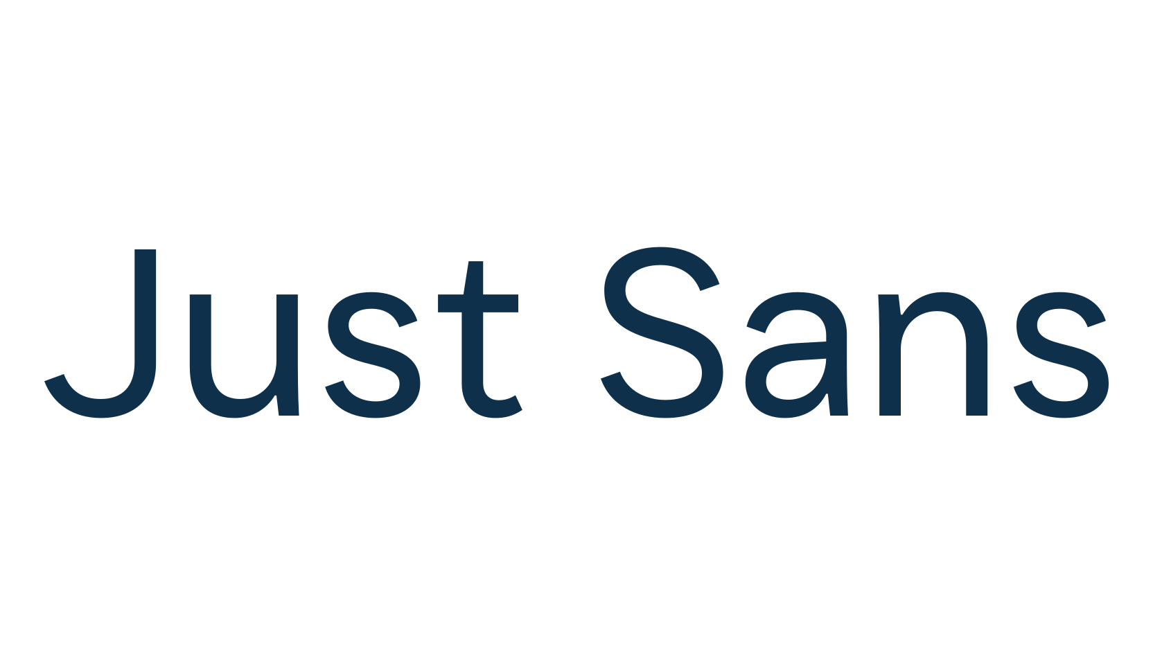 Just Sans, sans serif font preview