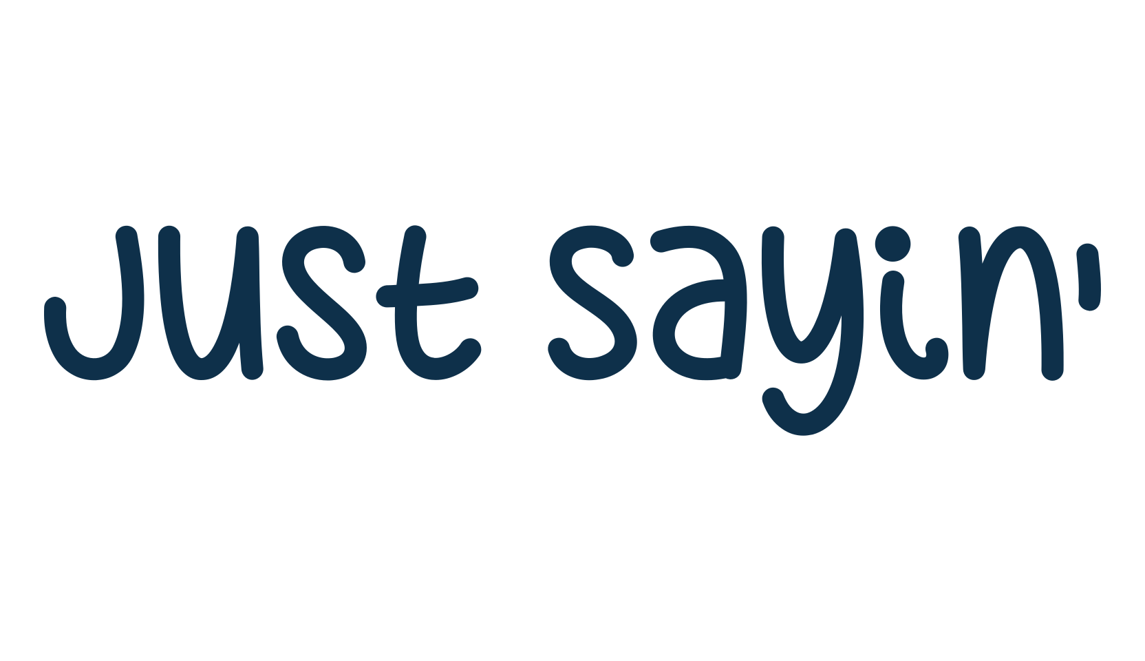 Just Sayin', script handwritten fancy decorative calligraphy font preview