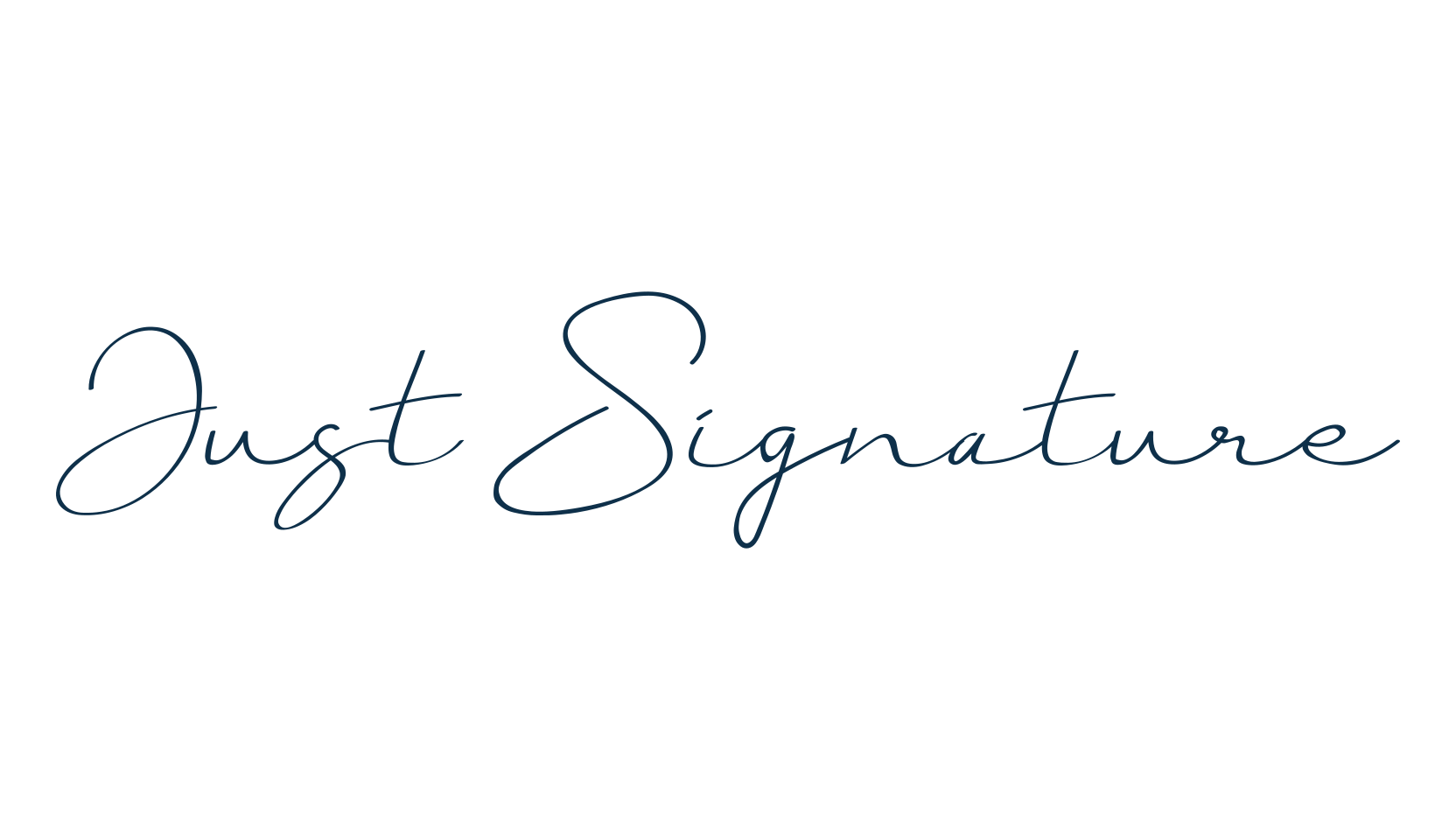 Just Signature, handwriting font preview