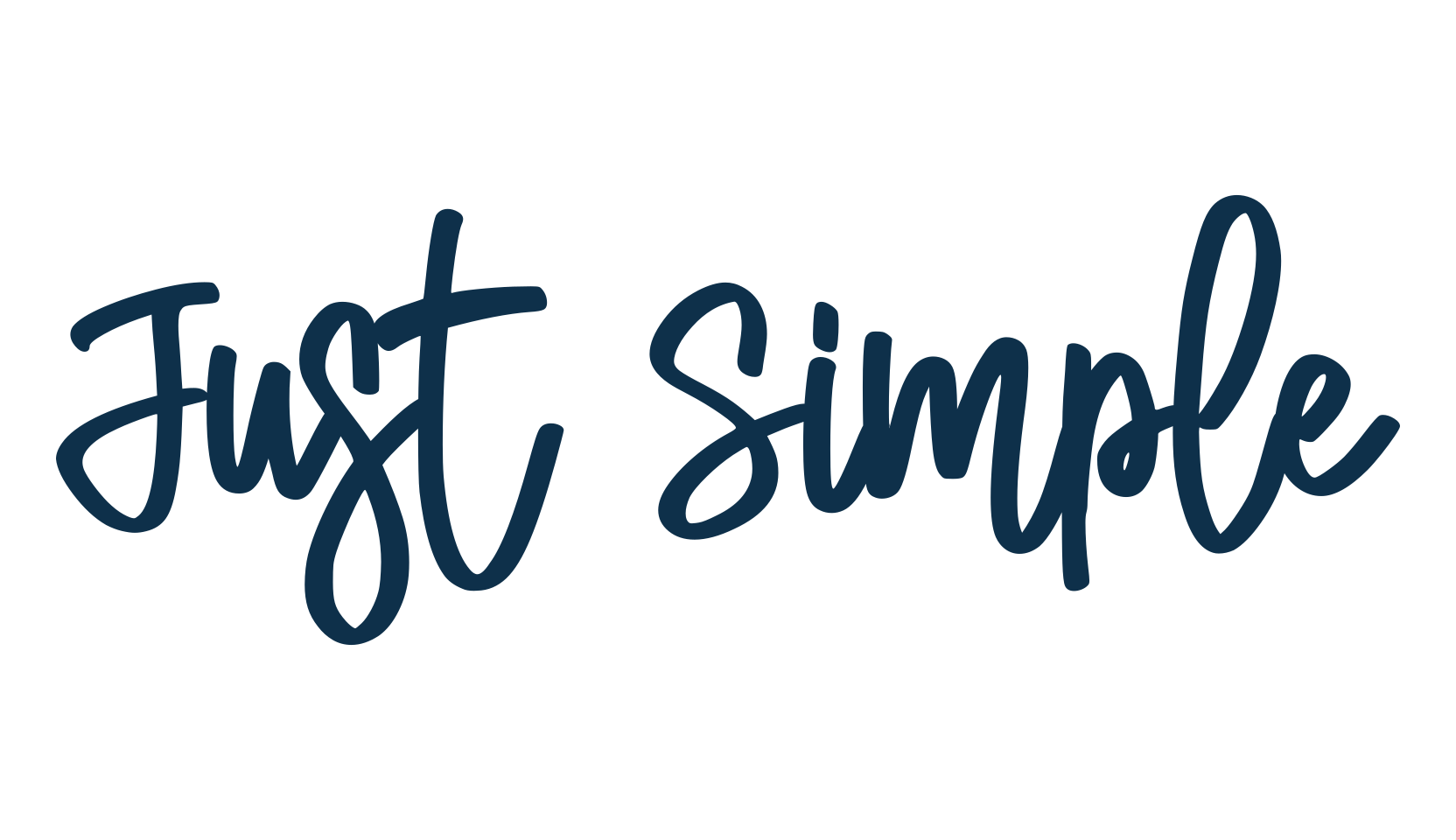Just Simple, handwriting font preview