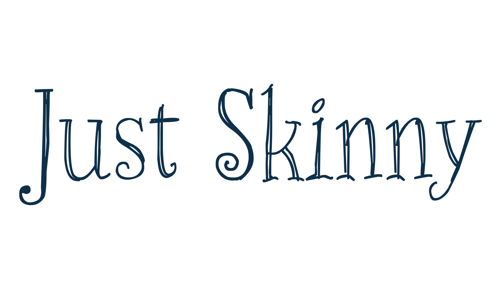 Just Skinny, fancy various decorative script calligraphy font preview