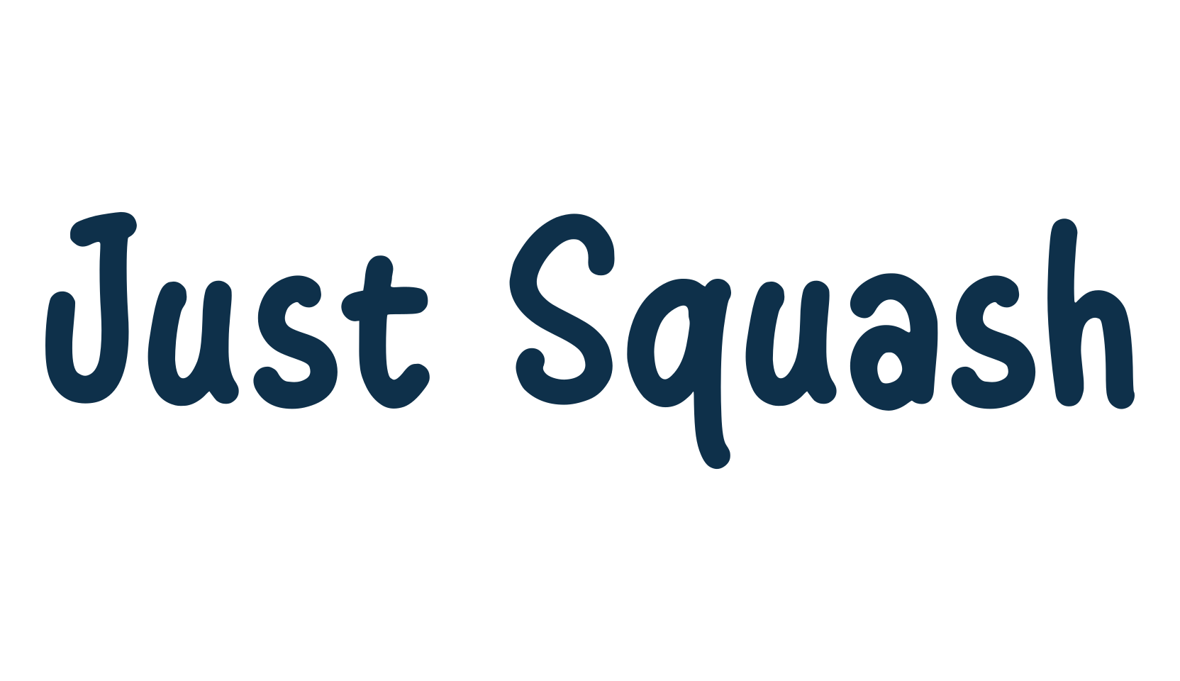 Just Squash, script handwritten fancy decorative calligraphy font preview