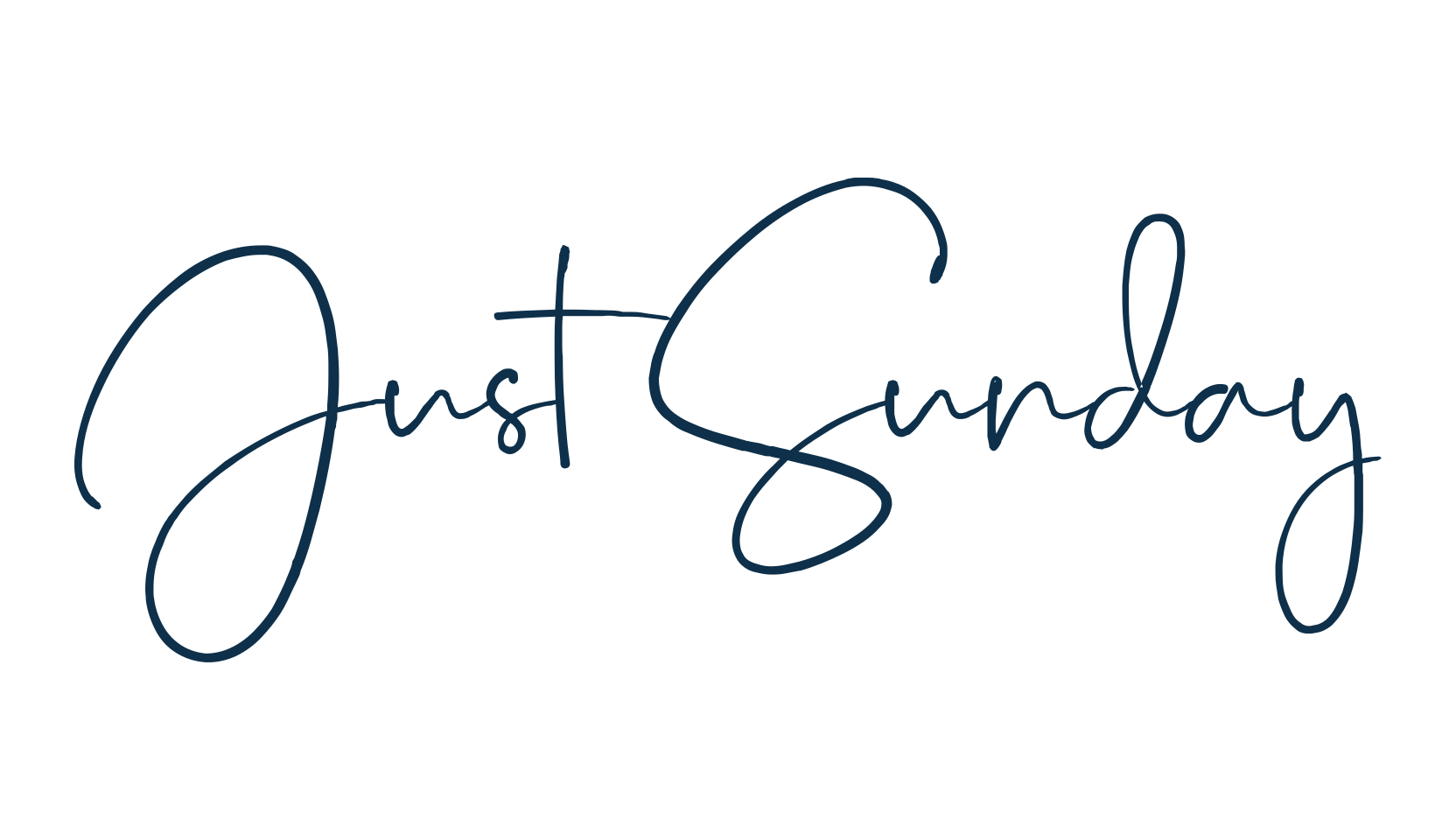 Just Sunday, handwriting font preview