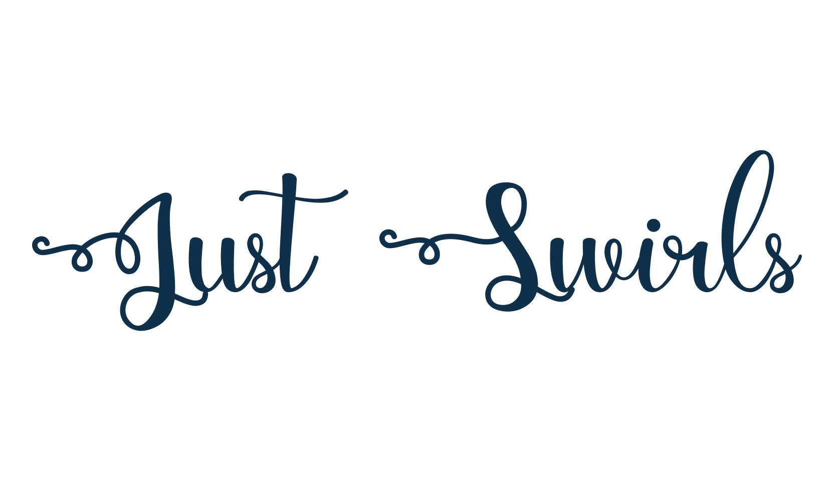 Just Swirls, fancy decorative font preview