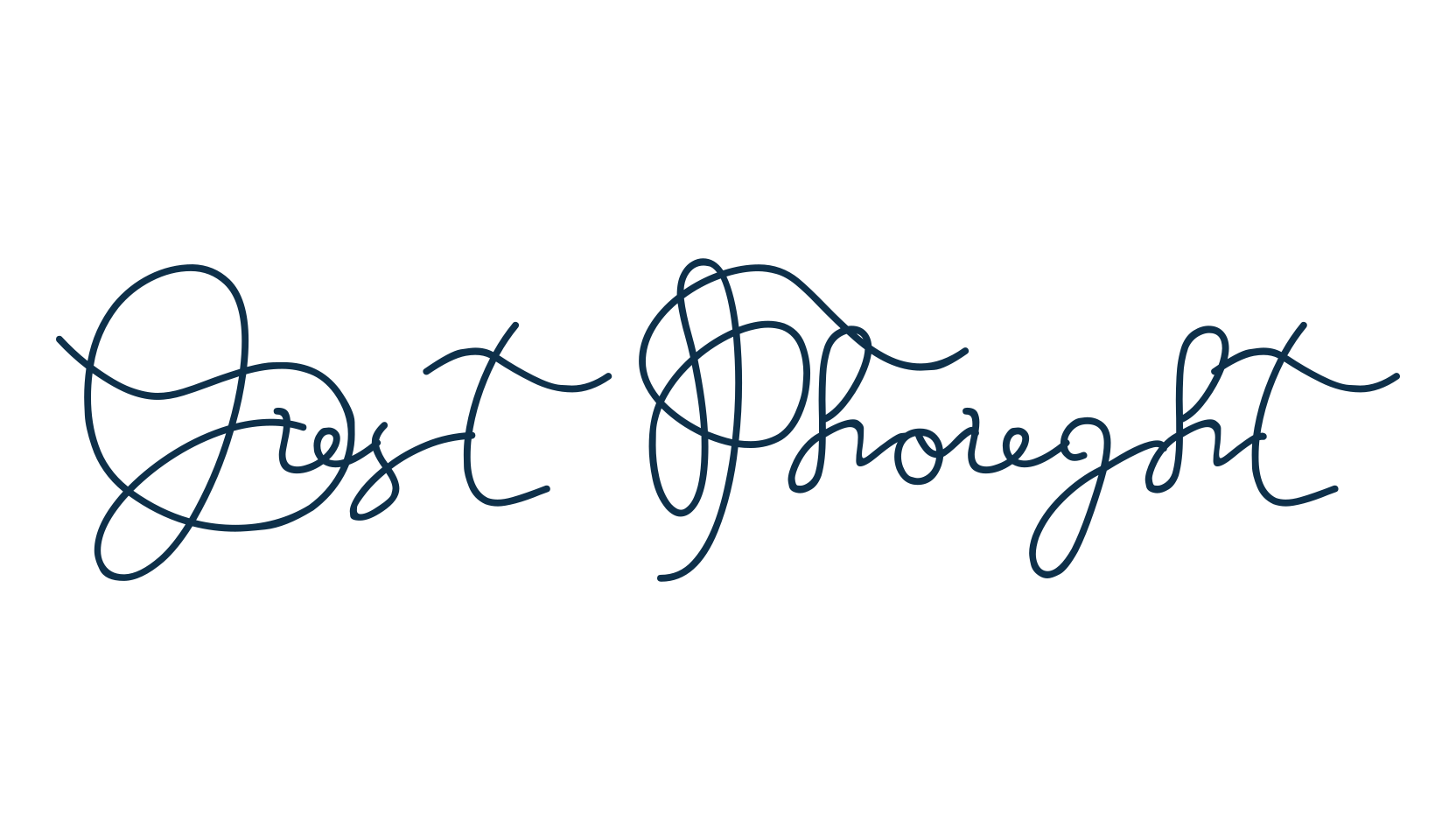 Just Thought, script handwritten fancy decorative calligraphy font preview