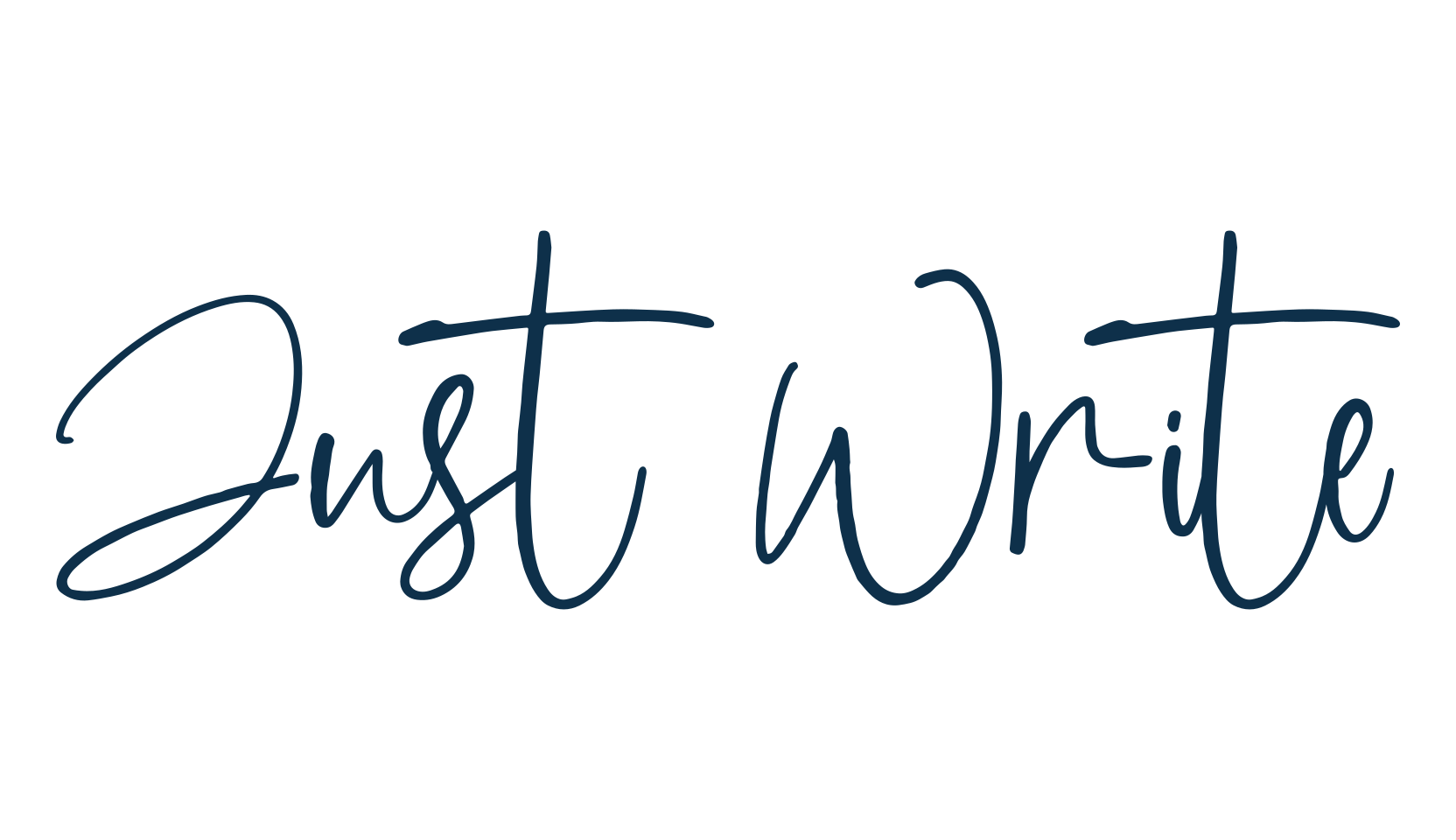 Just Write, handwriting font preview