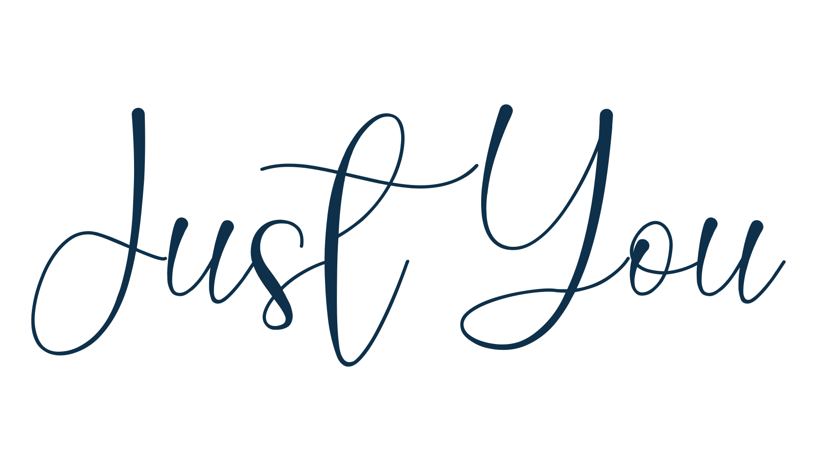 Just You, calligraphy font preview