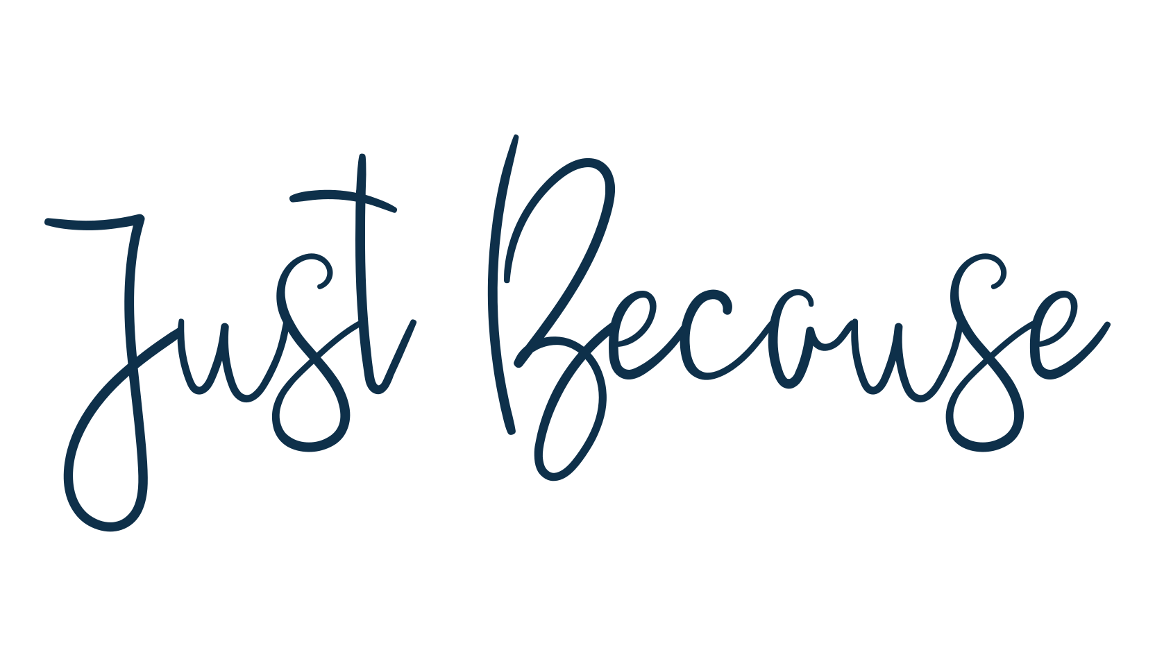 Just Because (justbecause), handwriting font preview