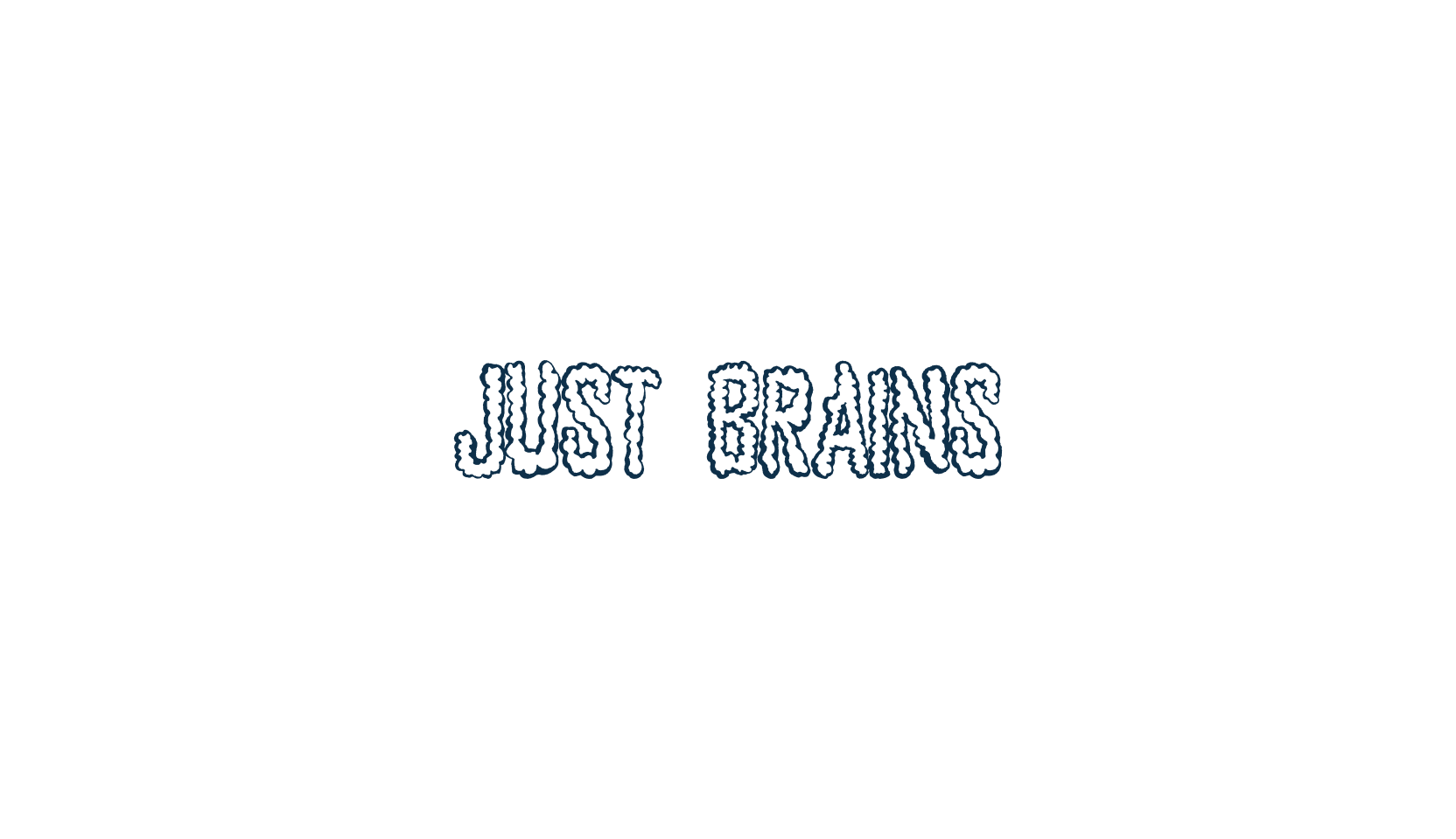Just Brains, holiday halloween fancy decorative horror font preview
