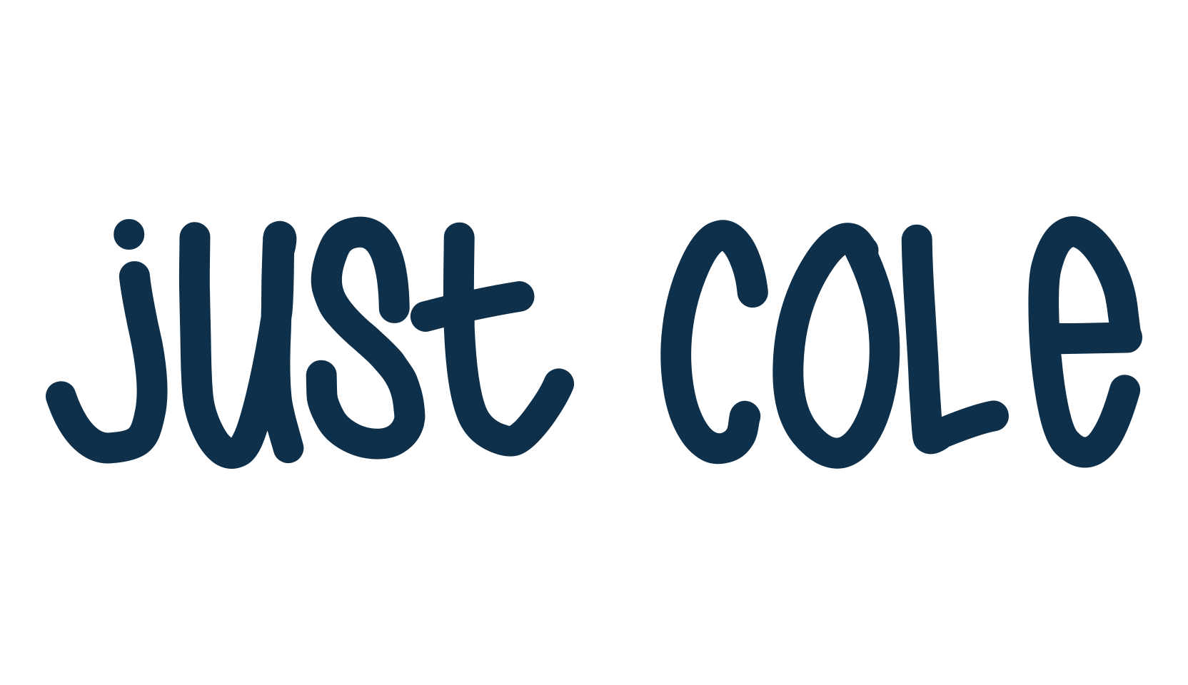 Just Cole, script handwritten fancy decorative calligraphy font preview