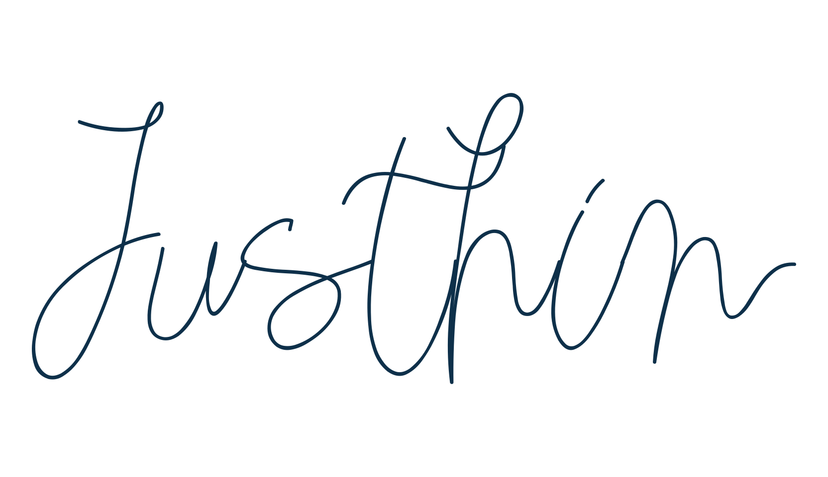 Justhin, script handwritten fancy decorative calligraphy font preview