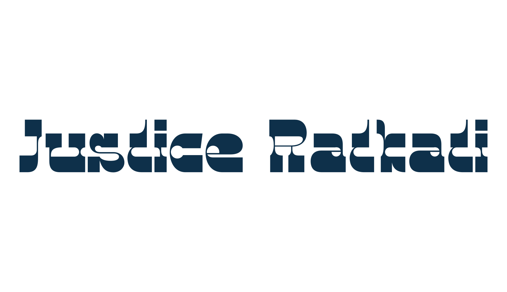 Justice Ratkati, groovy font preview