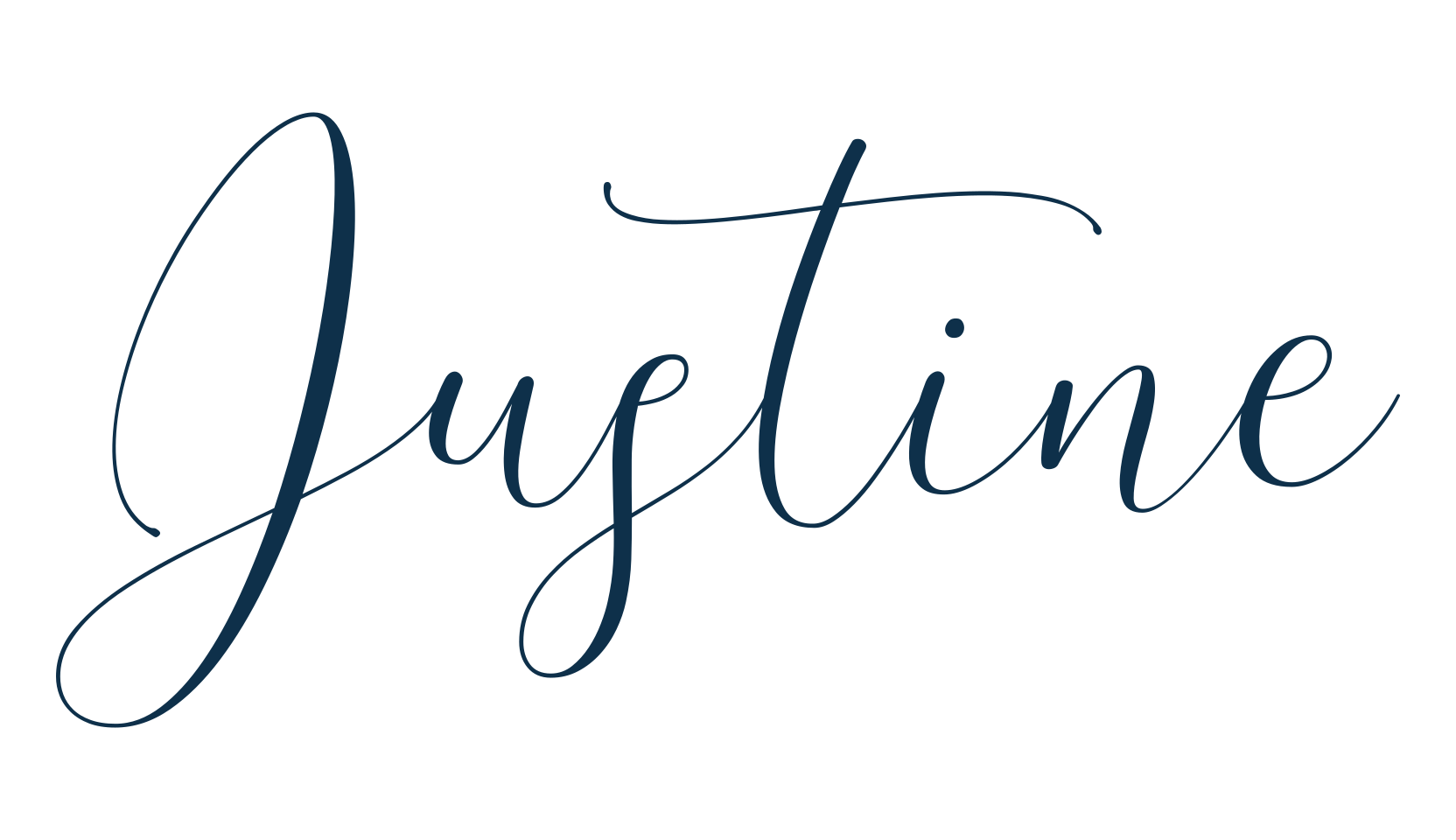 Justine, script calligraphy fancy decorative font preview