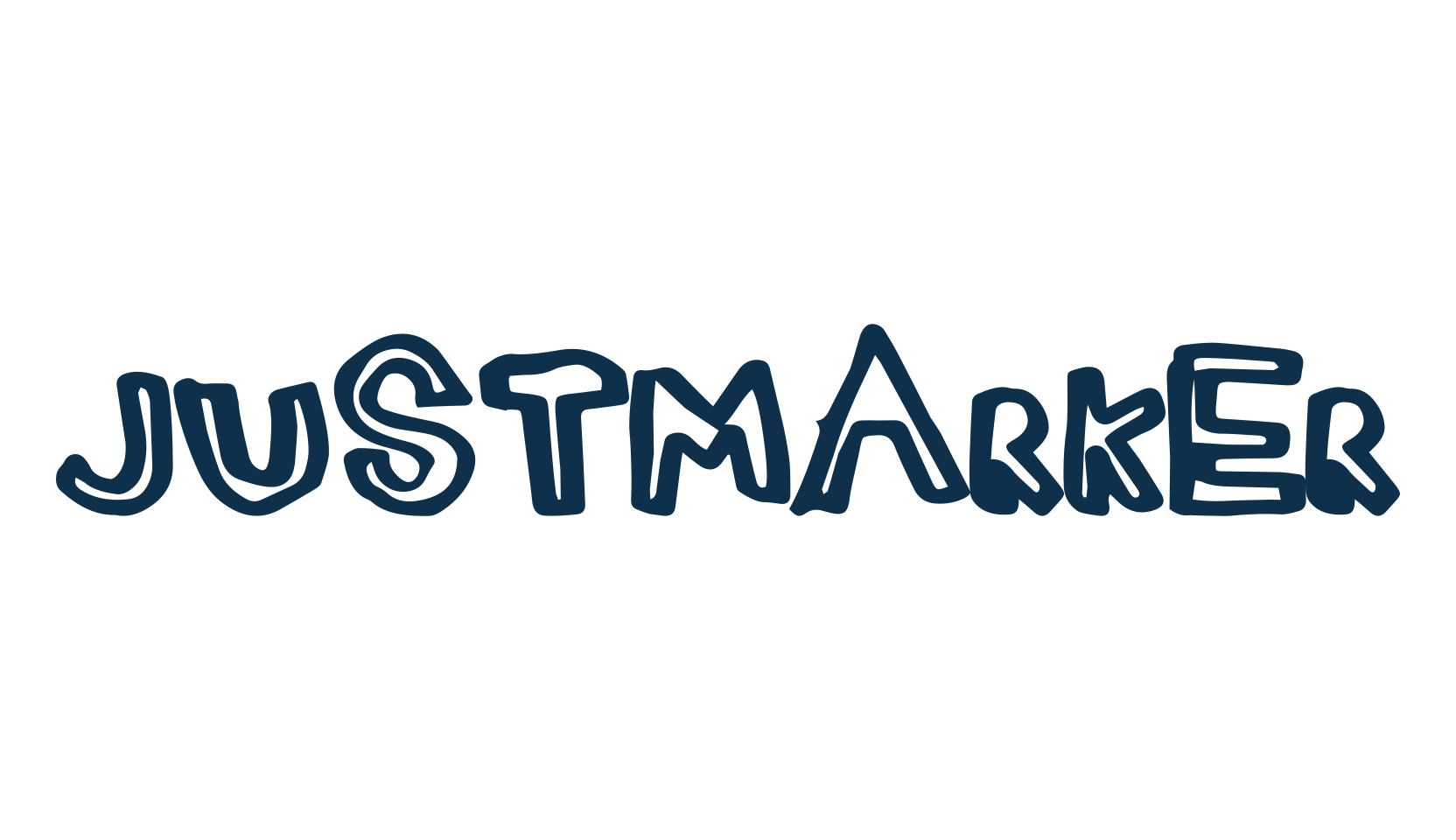 JustMarker, fancy cartoon decorative font preview