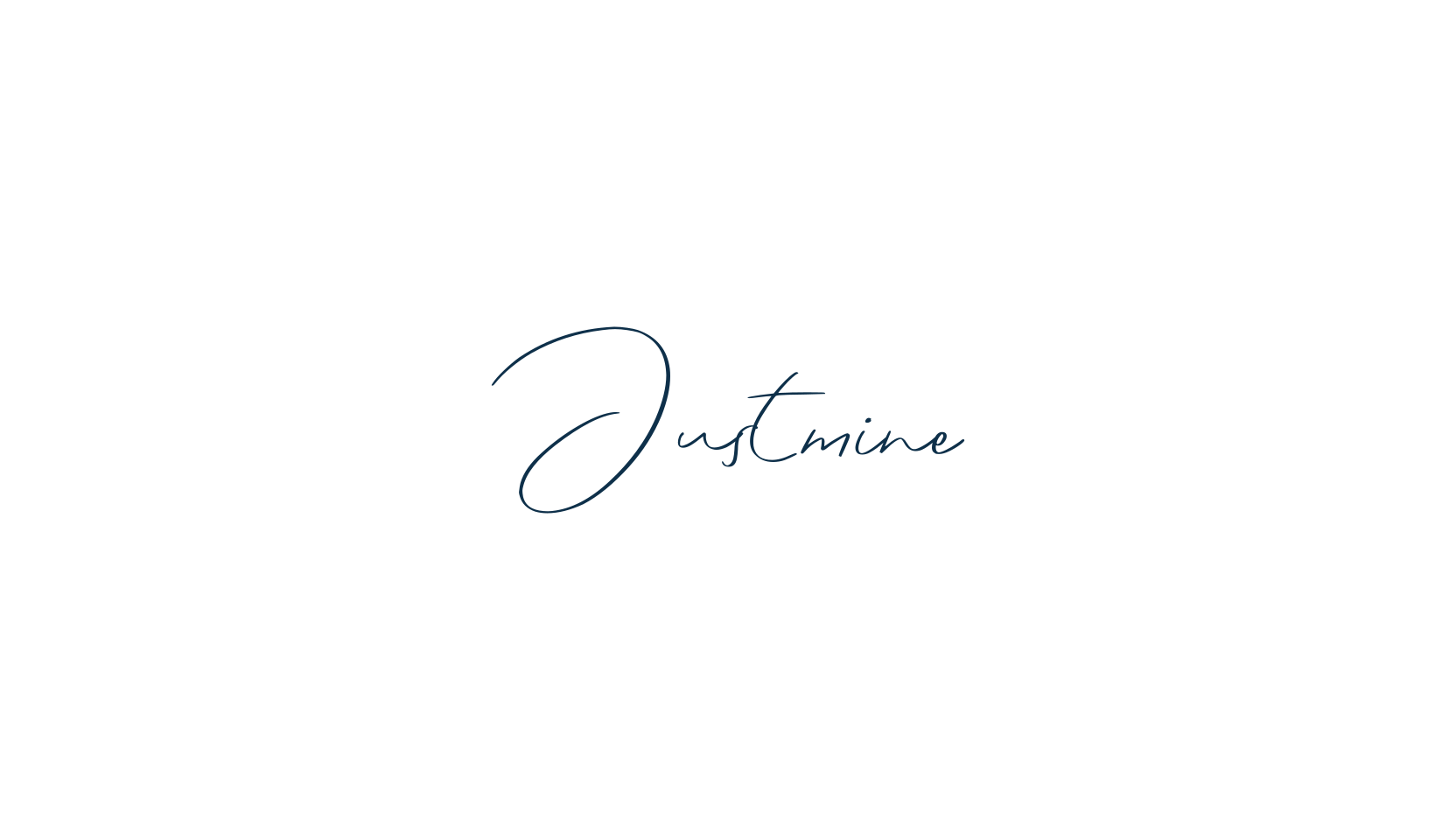 Justmine, script handwritten fancy decorative calligraphy font preview