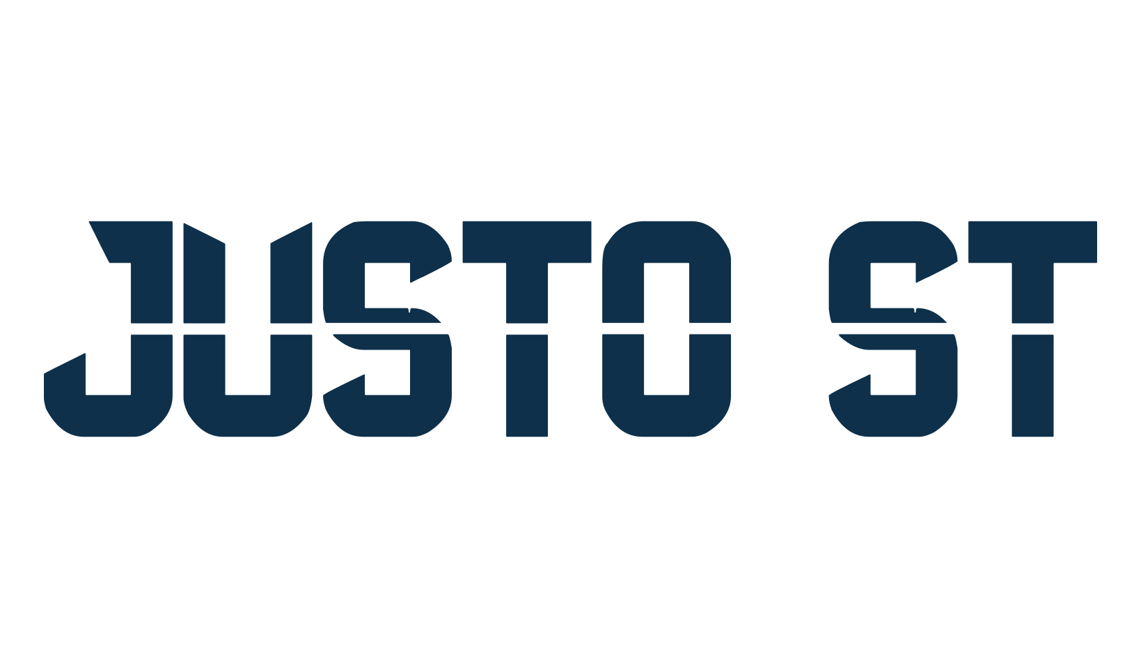 Justo St, various font preview