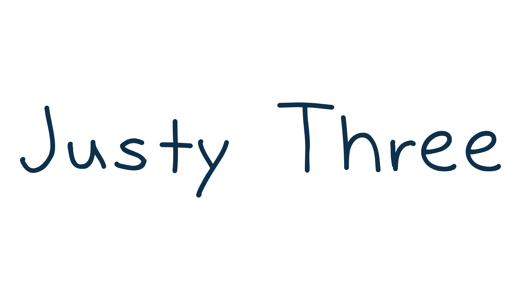 Justy Three, script handwritten fancy decorative calligraphy font preview
