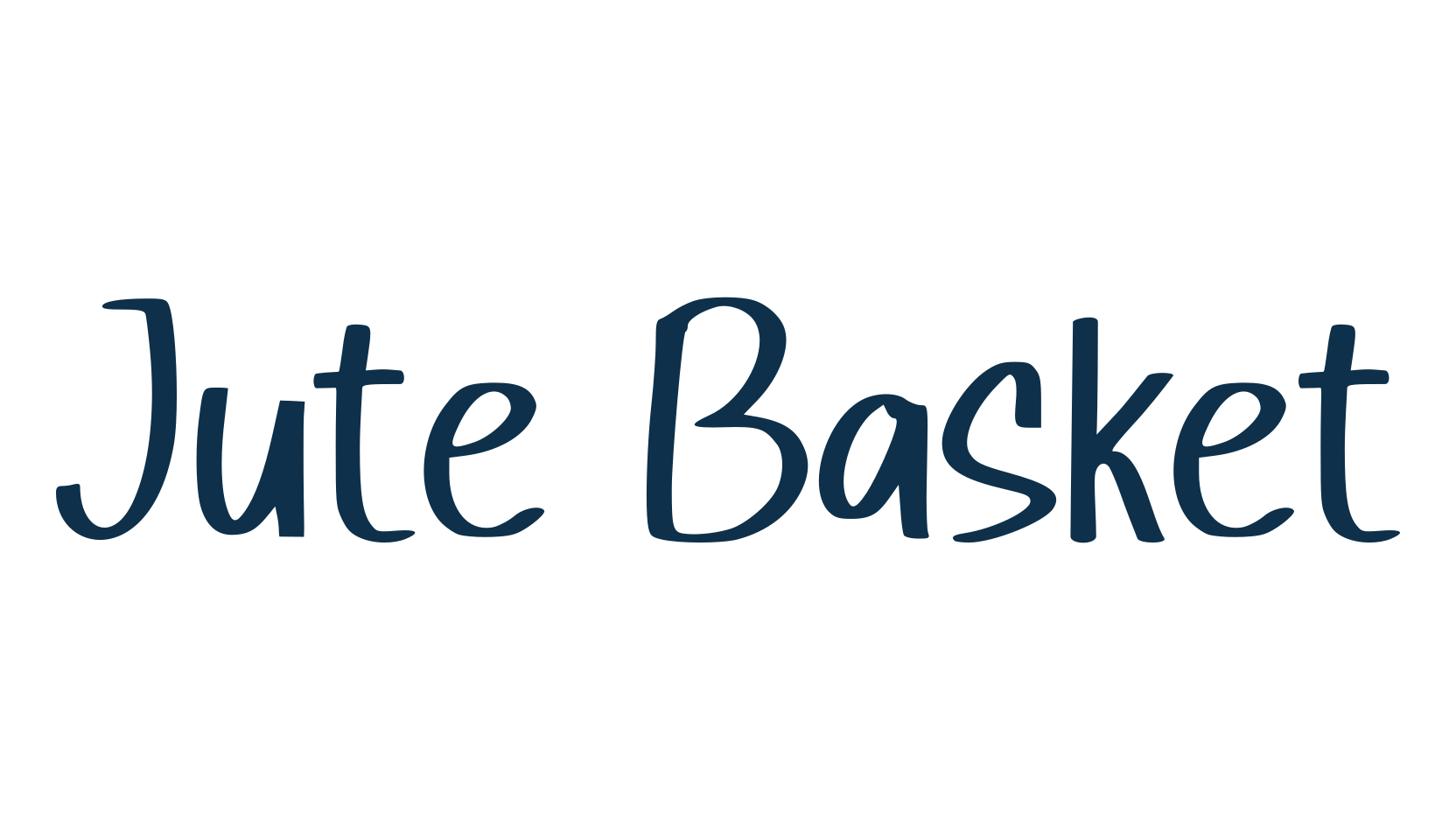 Jute Basket, script handwritten fancy decorative calligraphy font preview