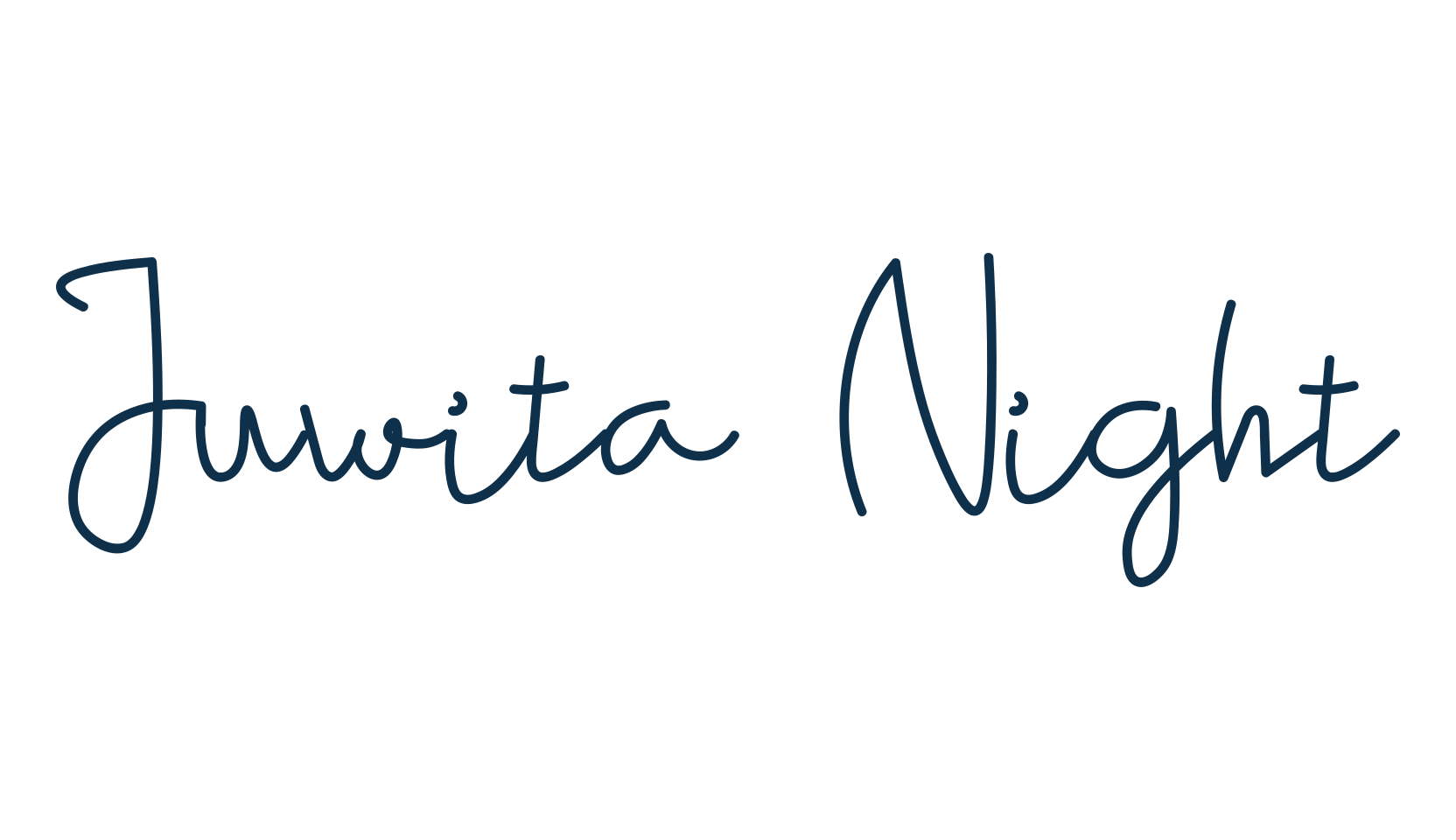 Juwita Night, script handwritten fancy decorative calligraphy font preview
