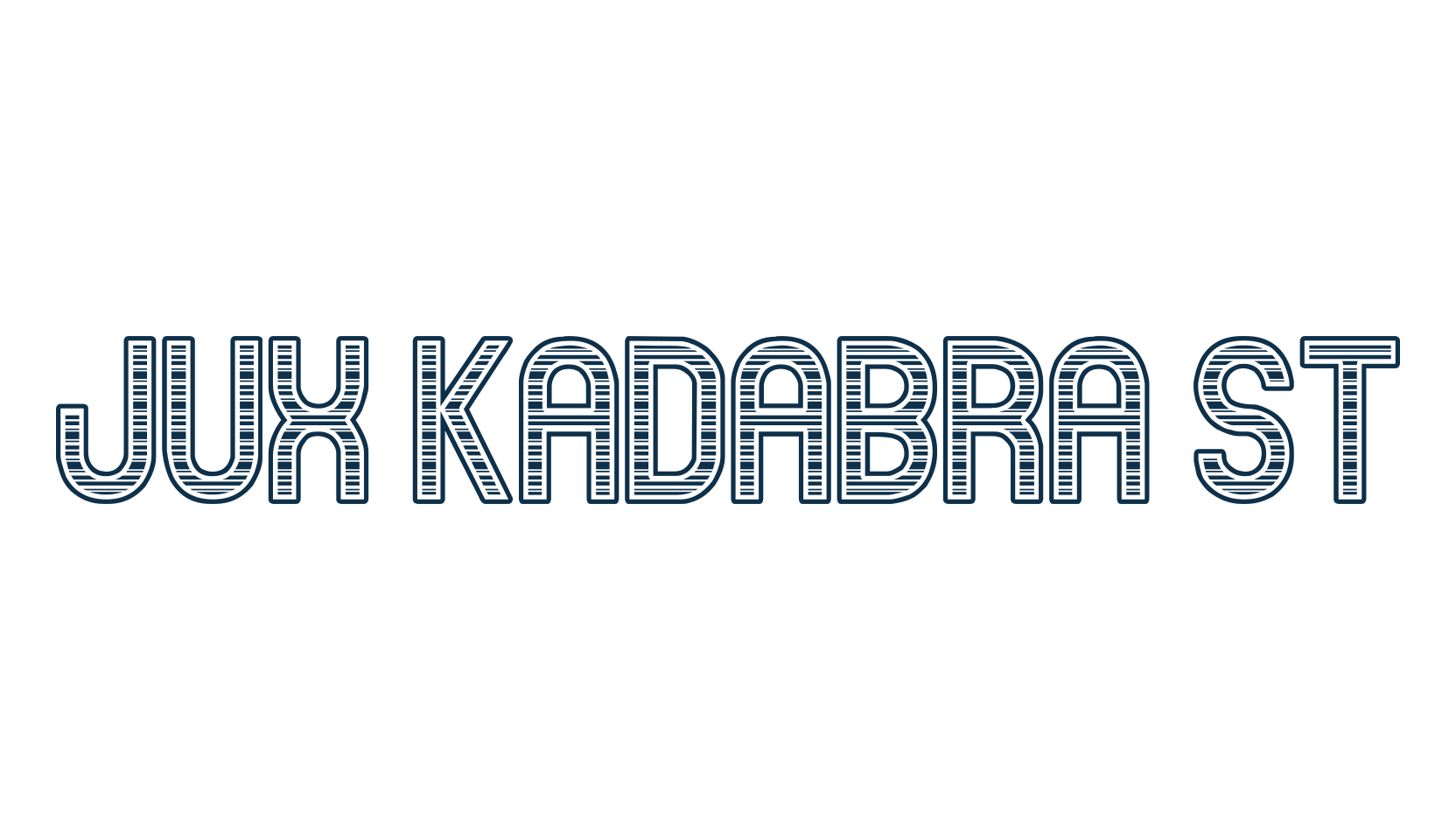 Jux Kadabra St, decorative font preview