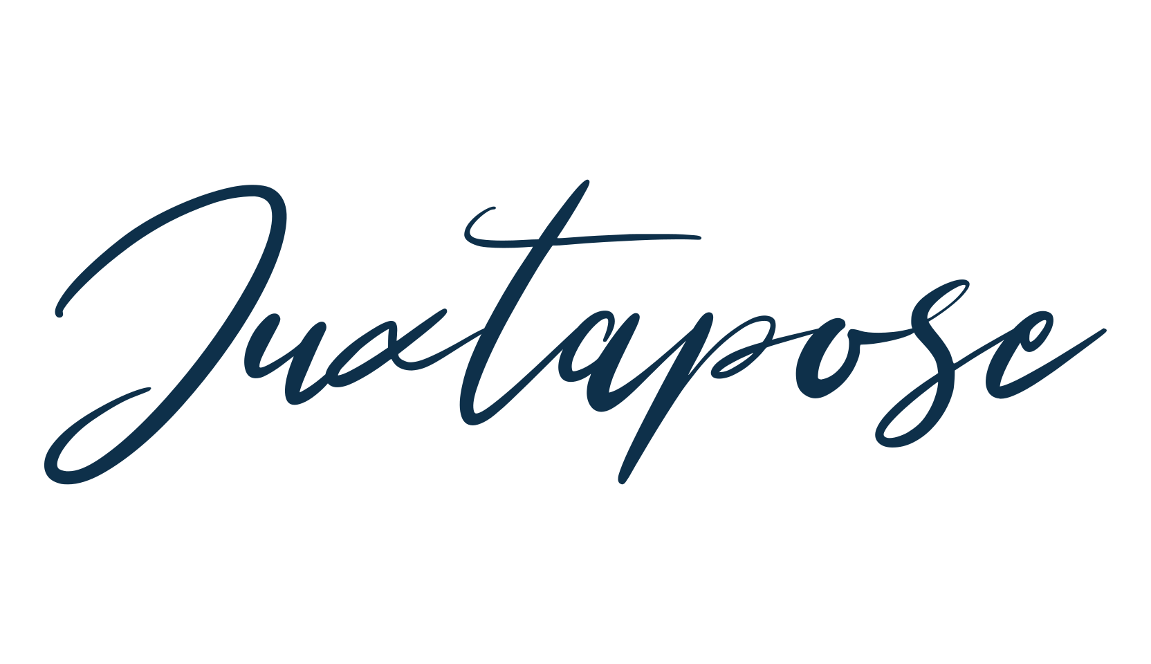 Juxtapose, handwriting font preview