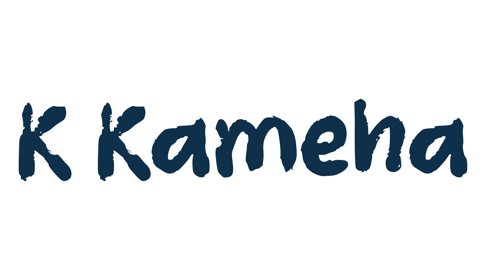 K Kameha, brush font preview
