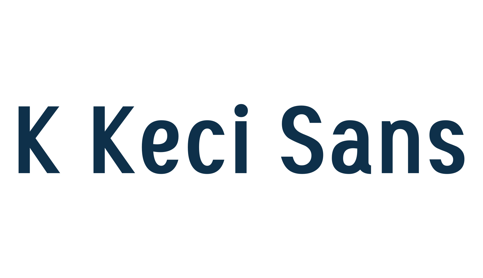 K Keci Sans, sans serif font preview