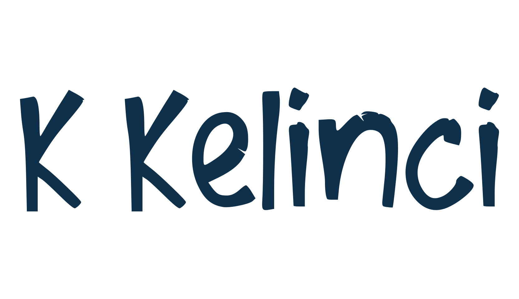 K Kelinci, cartoon font preview
