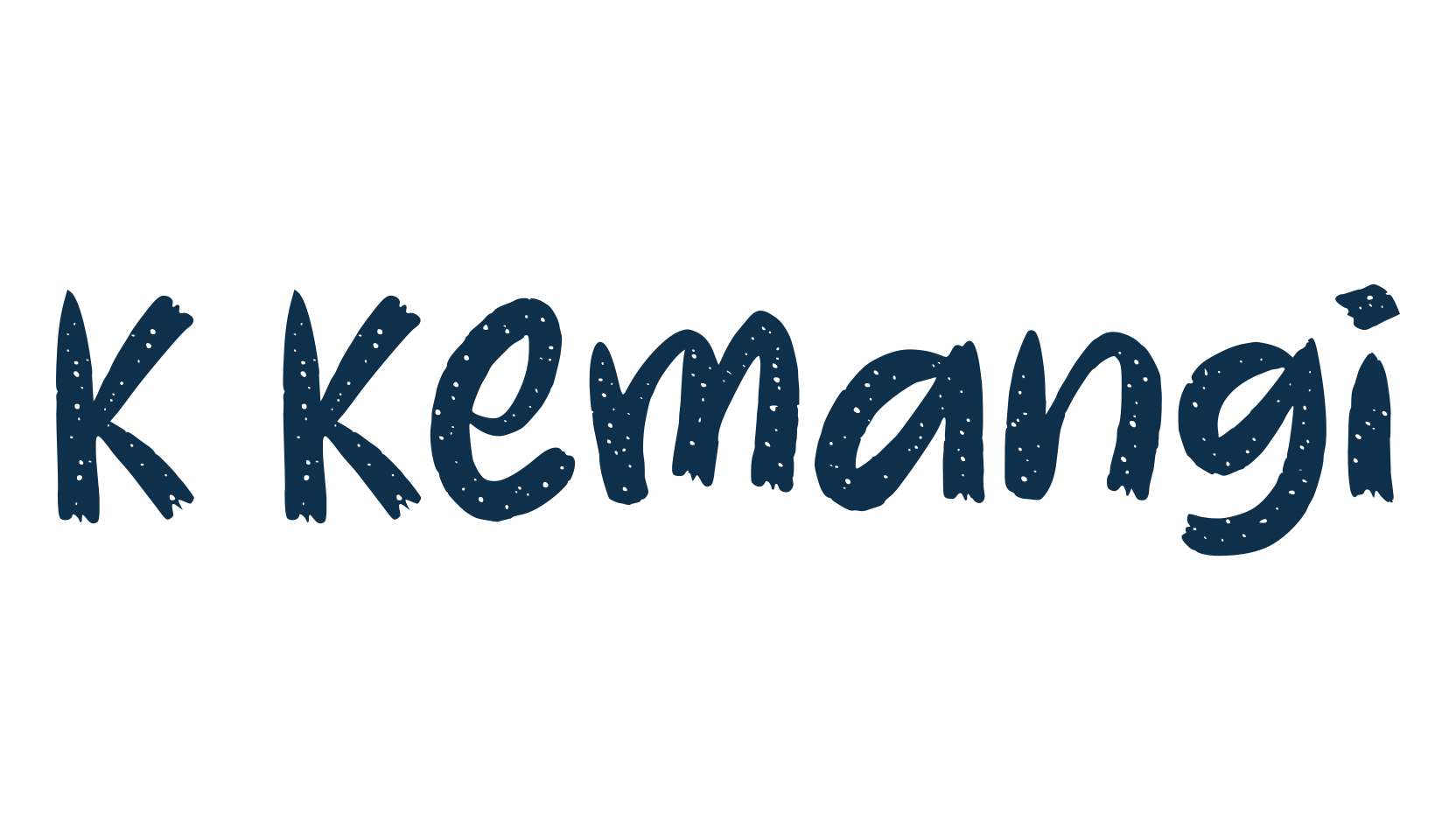 K Kemangi, script brush fancy decorative calligraphy font preview
