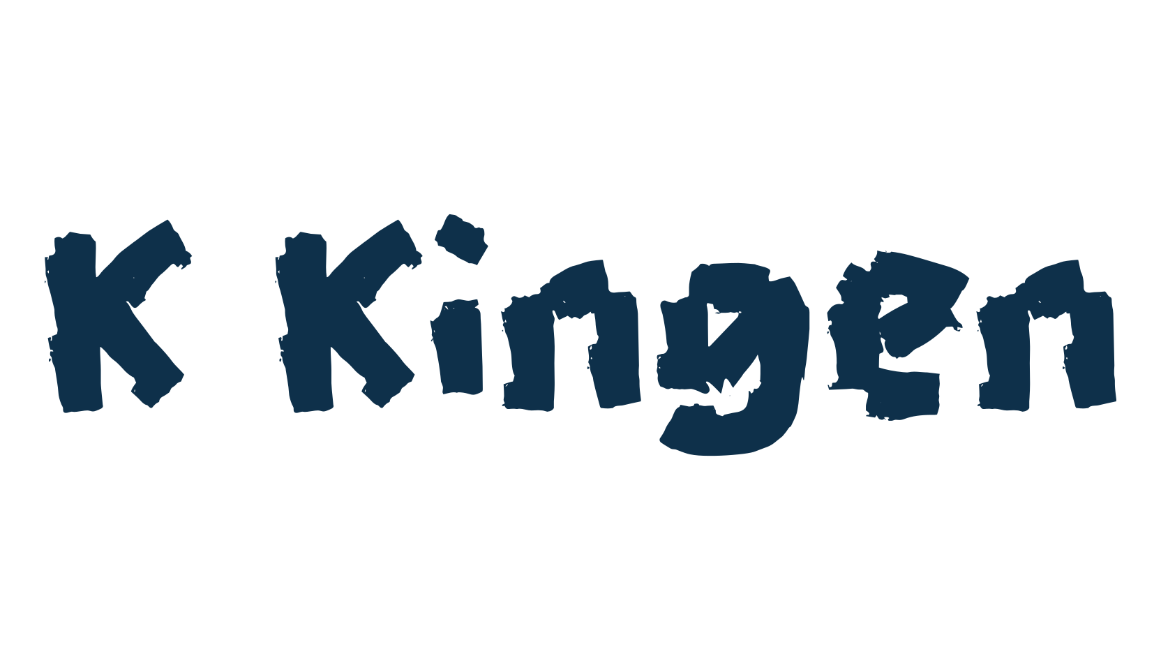 K Kingen, various font preview