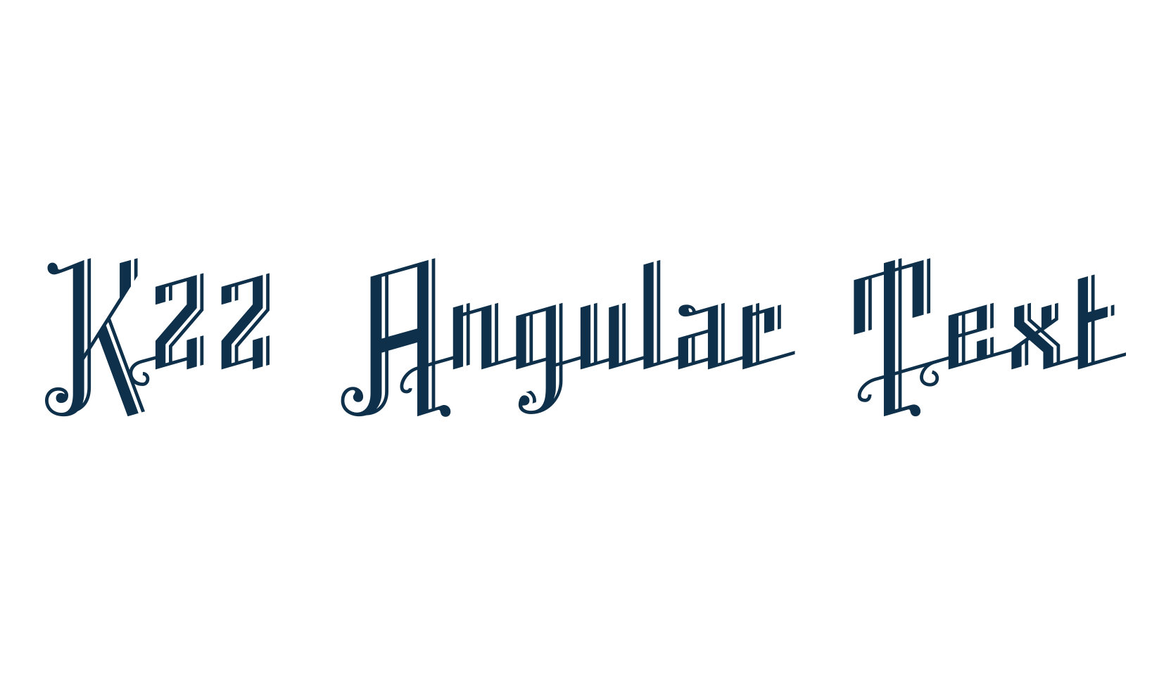 K22 Angular Text, gothic modern font preview