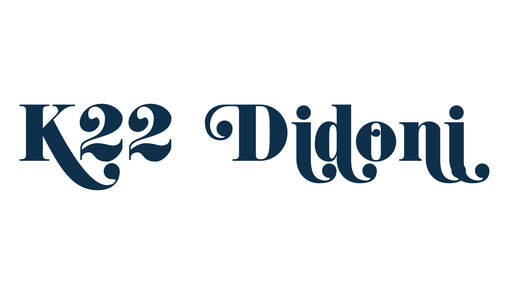 K22 Didoni, serif font preview