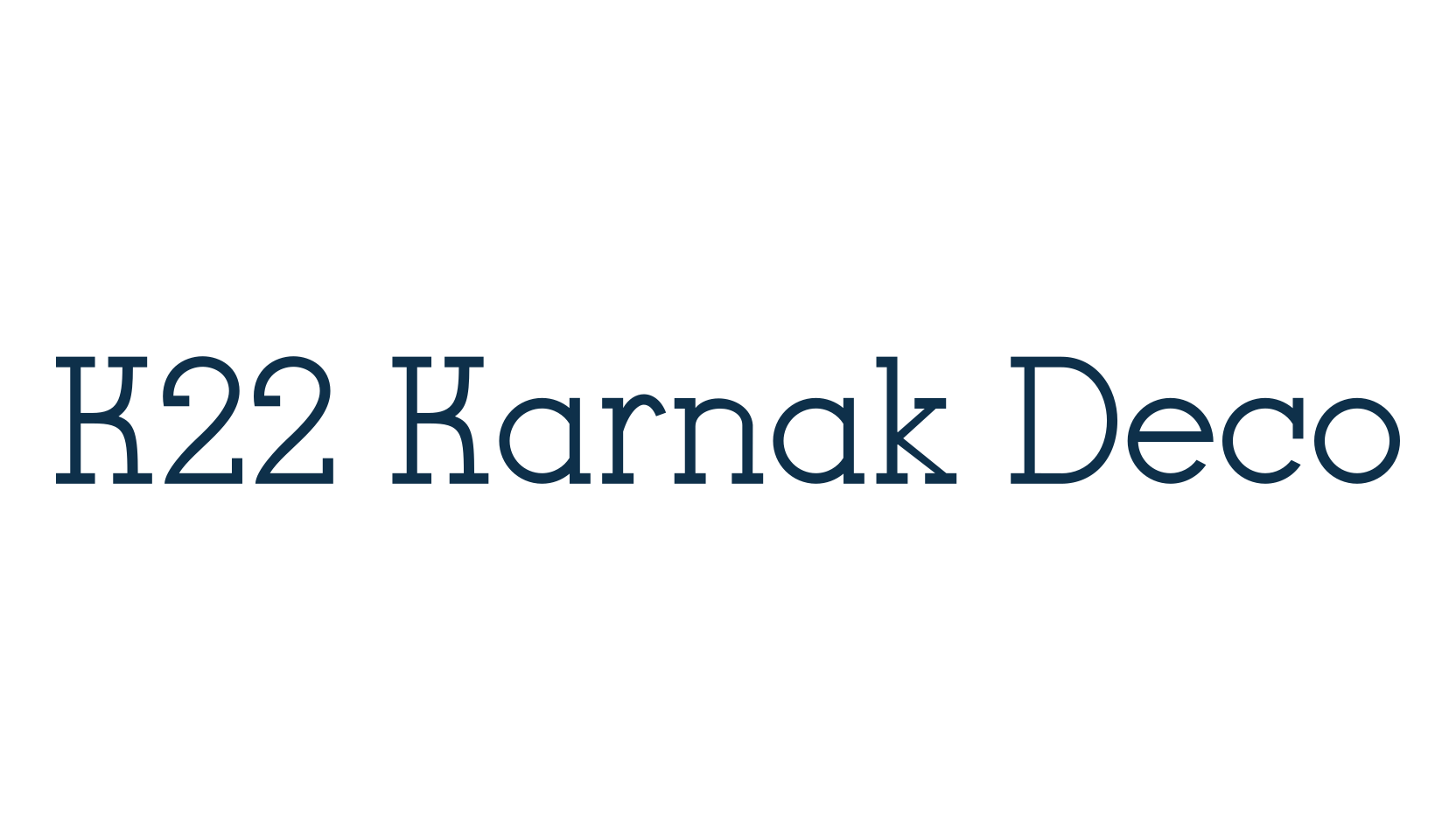 K22 Karnak Deco, fancy retro decorative font preview