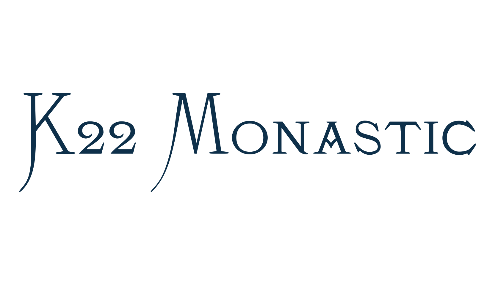 K22 Monastic, various font preview