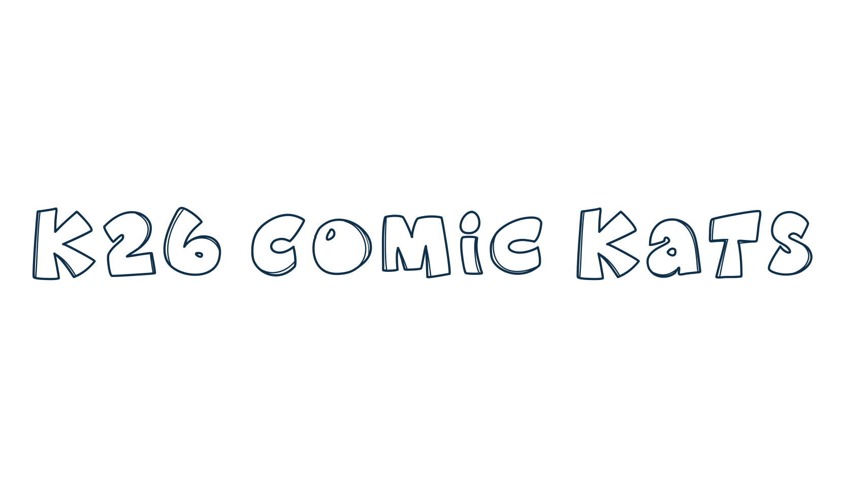 K26 Comic Kats, fancy cartoon decorative font preview