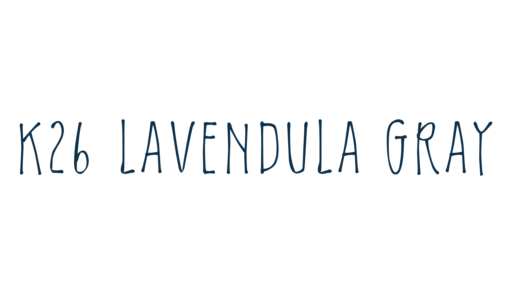K26 Lavendula Gray, script handwritten fancy decorative calligraphy font preview