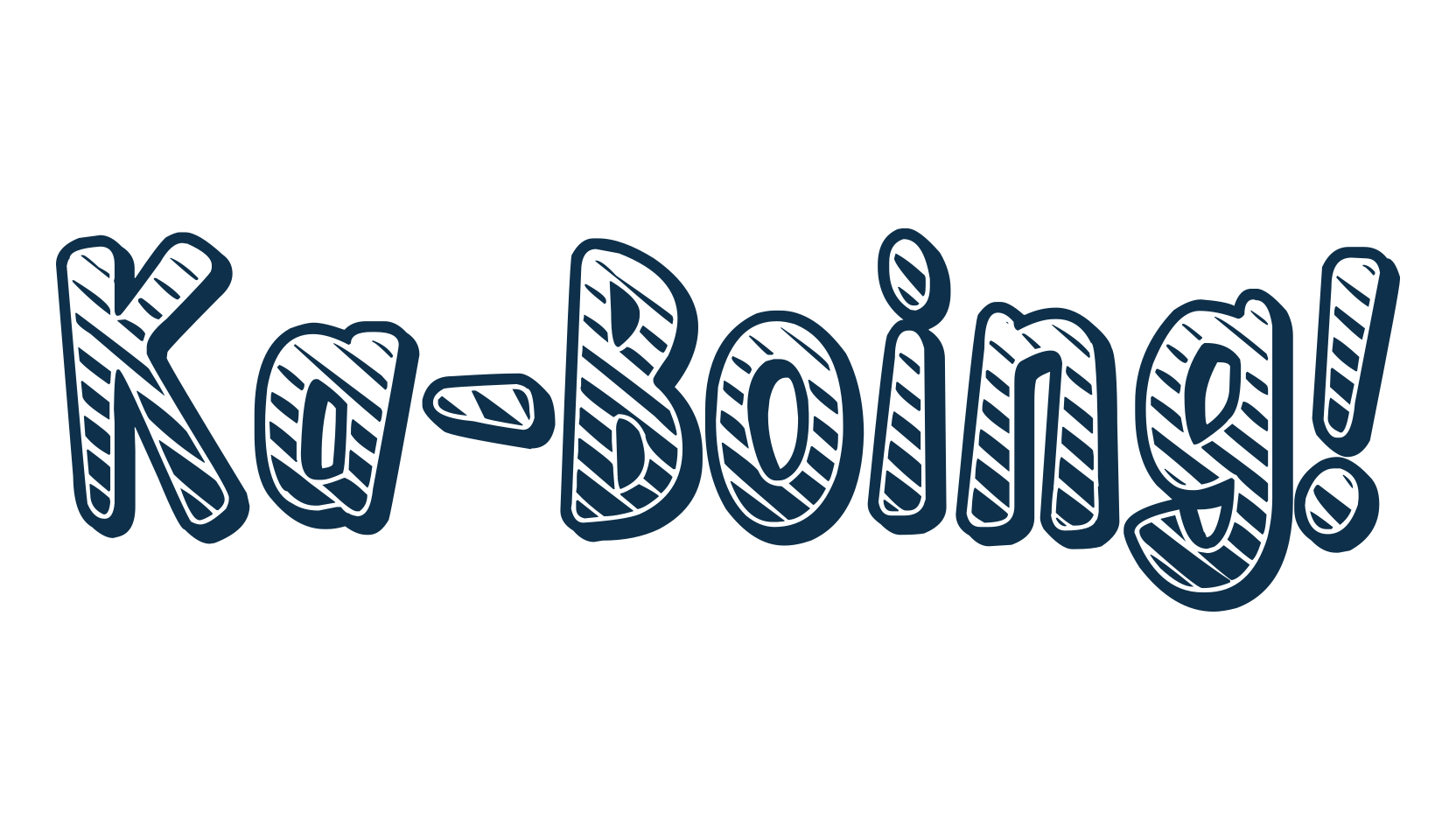 Ka-Boing!, fancy cartoon decorative comic font preview