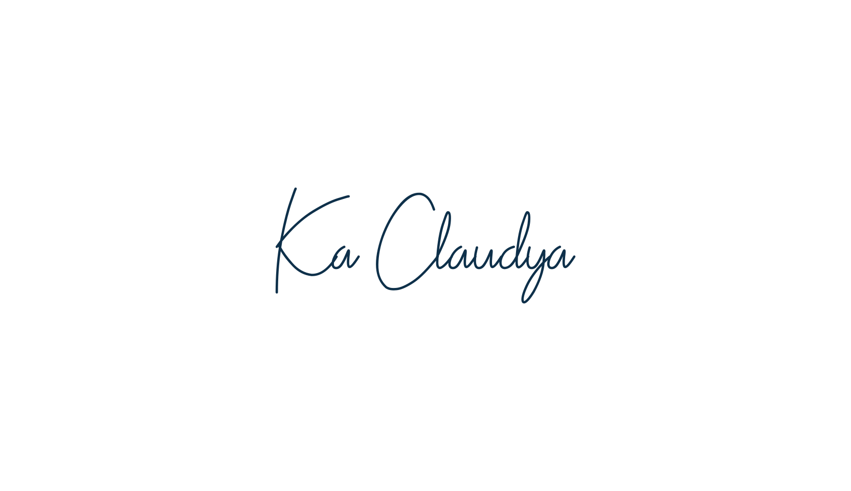 Ka Claudya, handwriting font preview
