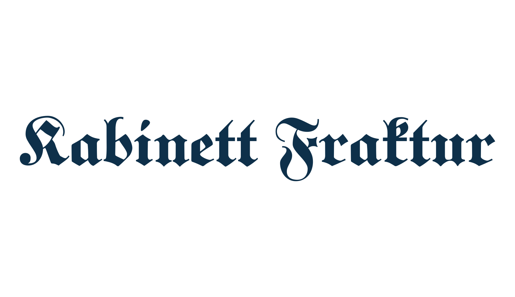 Kabinett Fraktur, gothic medieval font preview