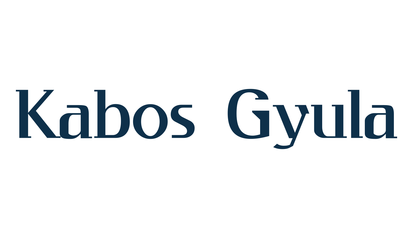 Kabos Gyula, various font preview