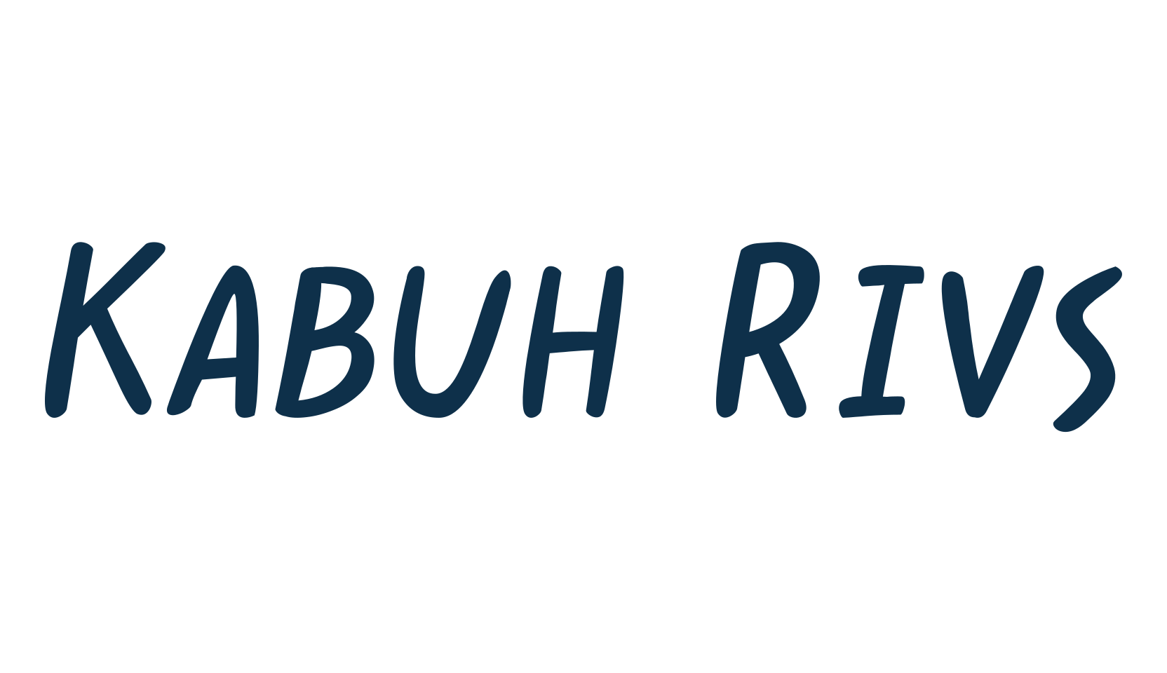Kabuh Rivs, fancy cartoon decorative comic font preview