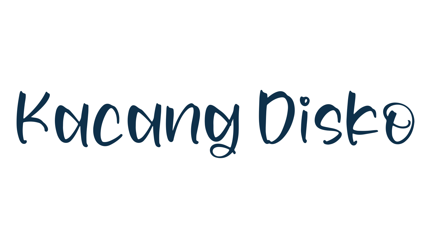 Kacang Disko, fancy various decorative script calligraphy font preview