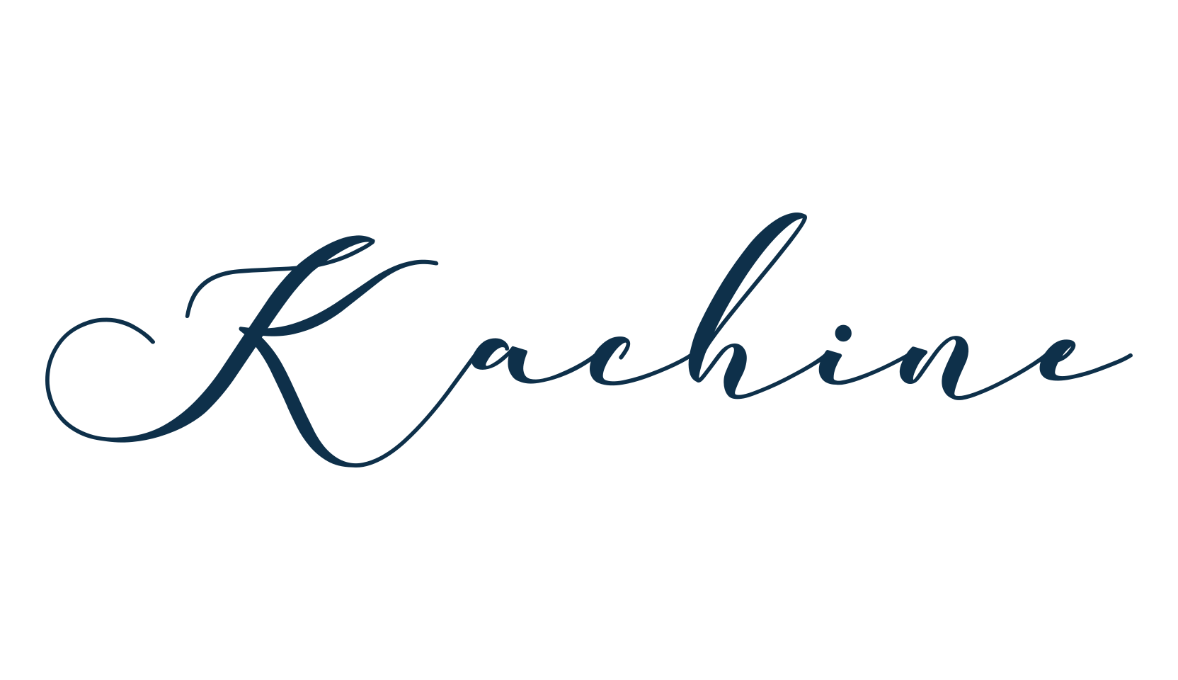 Kachine, script calligraphy fancy decorative font preview