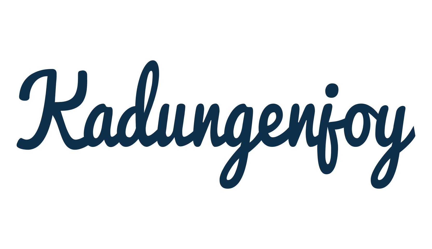 Kadungenjoy, fancy various decorative script calligraphy font preview