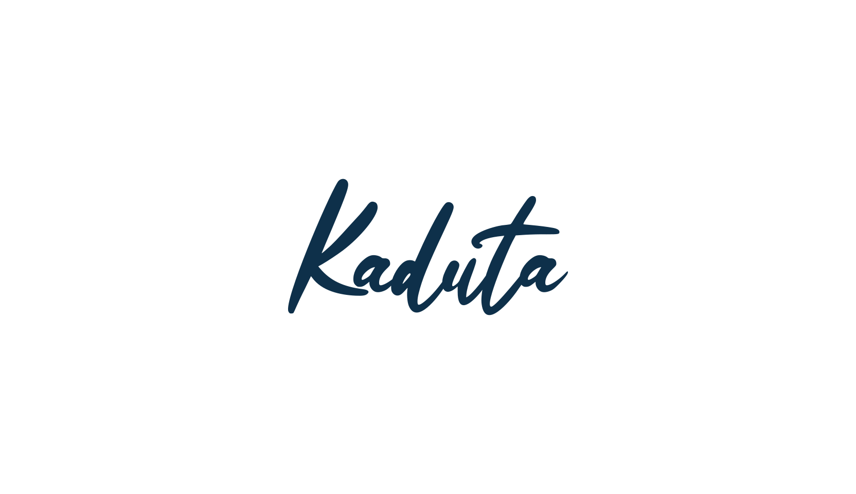 Kaduta, handwriting font preview