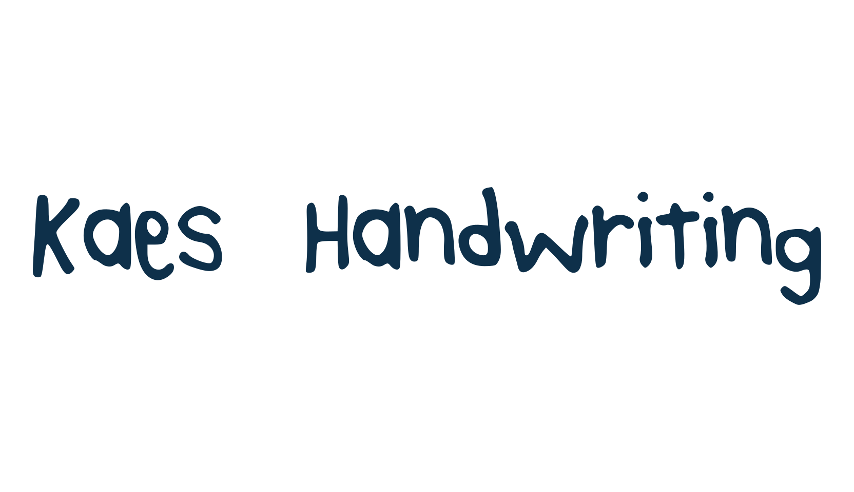Kaes Handwriting, script handwritten fancy decorative calligraphy font preview