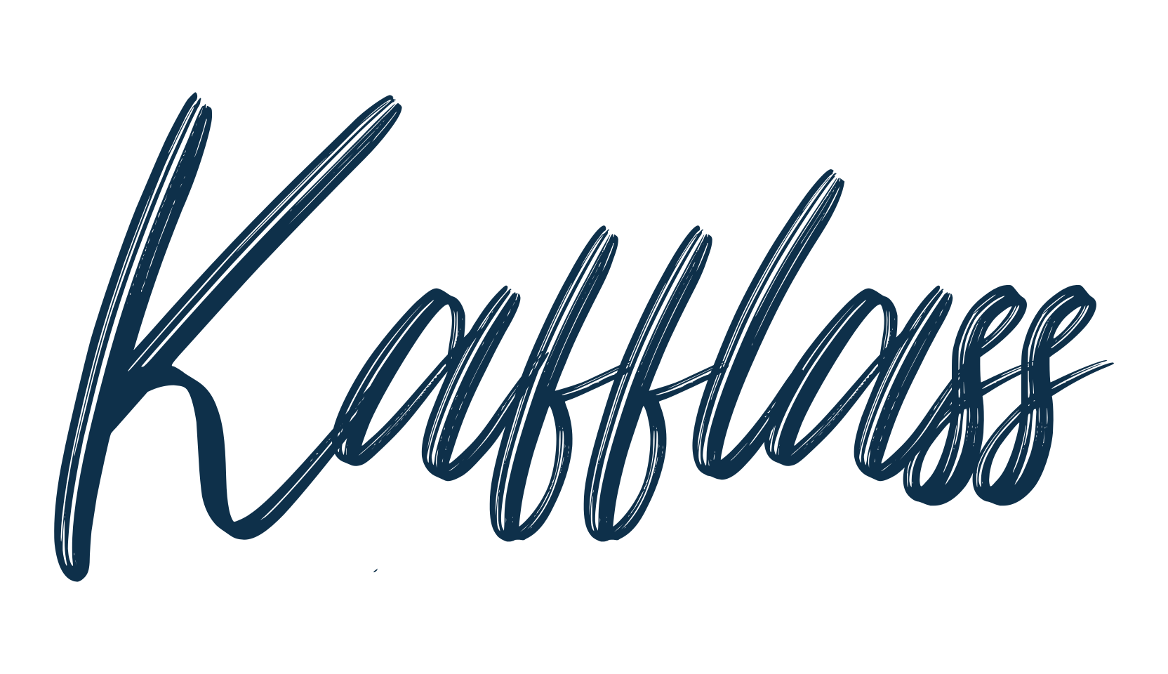 Kafflass, brush font preview