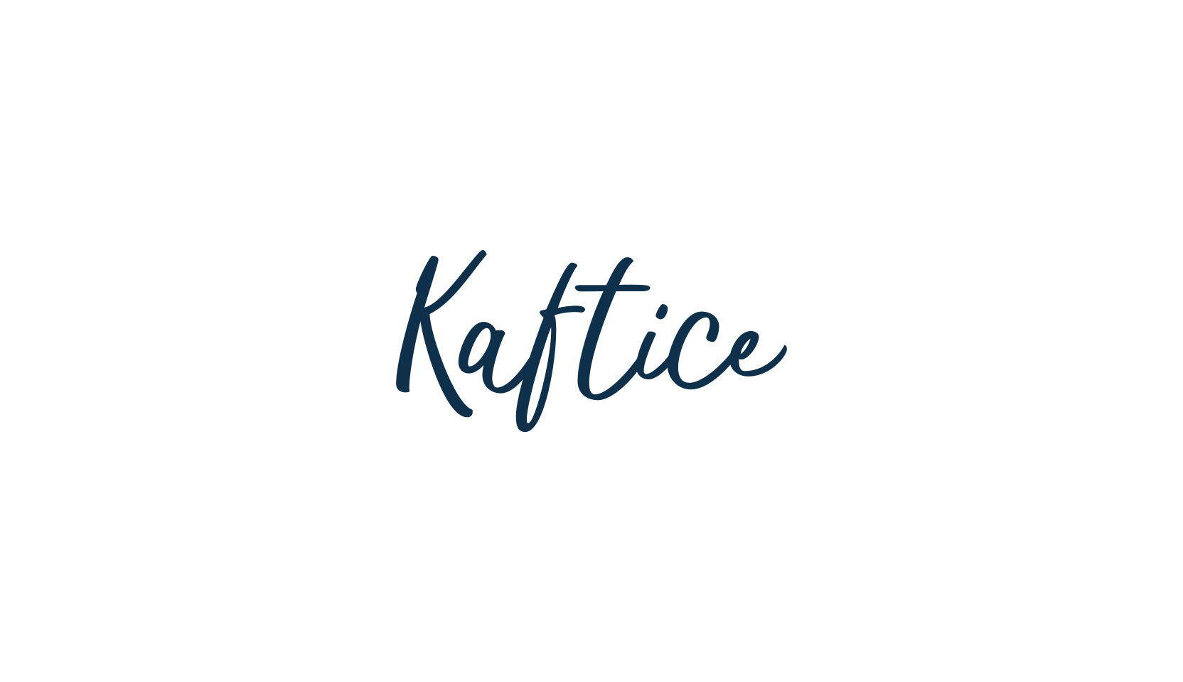 Kaftice, handwriting font preview